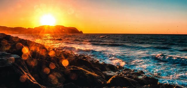 Sunset on a Beach